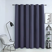 mørklægningsgardin med metalringe 290 x 245 cm antracitgrå
