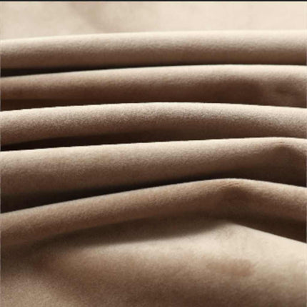 mørklægningsgardiner 2 stk. med ringe 140 x 225 cm fløjl beige