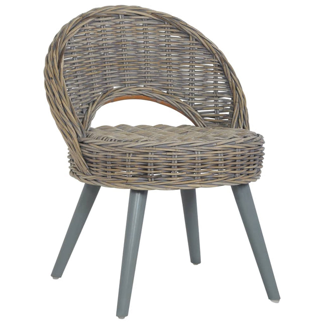 lænestol kubu-rattan grå