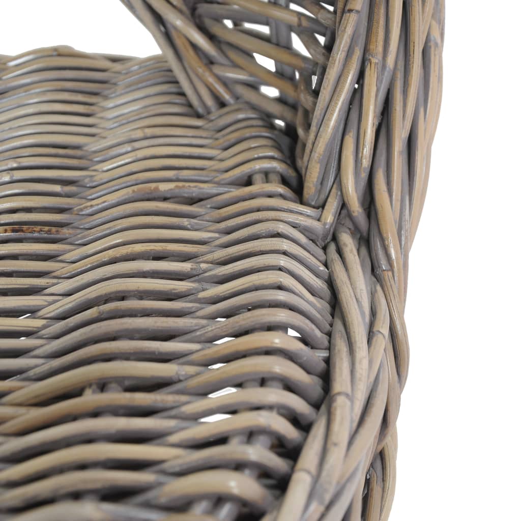 lænestol kubu-rattan grå