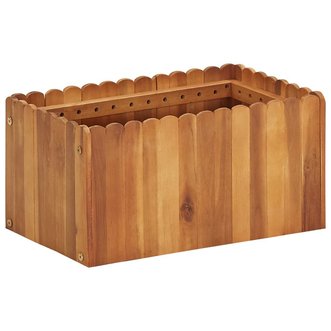 hævet plantekasse 50x30x25 cm massivt akacietræ