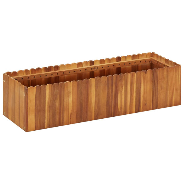 hævet plantekasse 100x30x25 cm massivt akacietræ