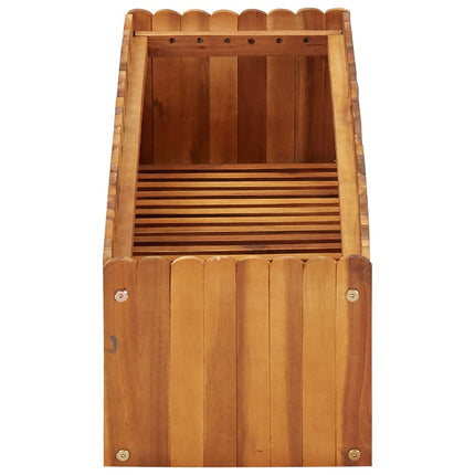 hævet plantekasse 100x30x25 cm massivt akacietræ