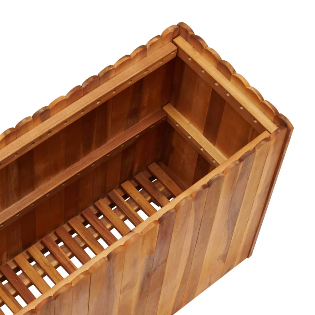 hævet plantekasse 100x30x50 cm massivt akacietræ