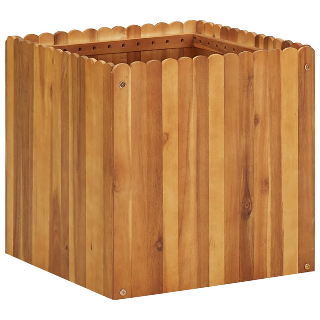 hævet plantekasse 50x50x50 cm massivt akacietræ