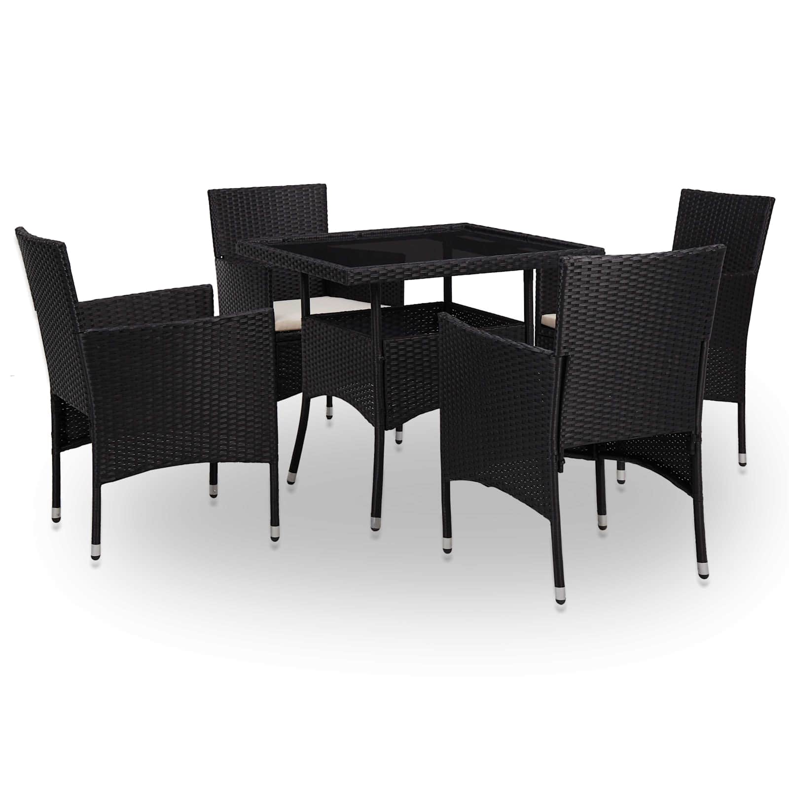 Møbel sæt 5 pcs Sort