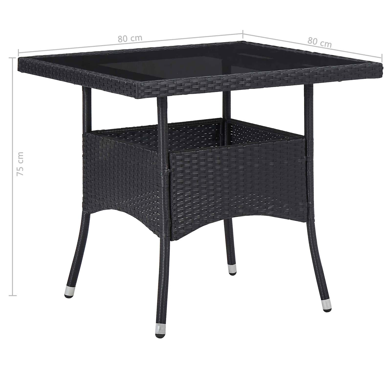 Møbel sæt 5 pcs Sort