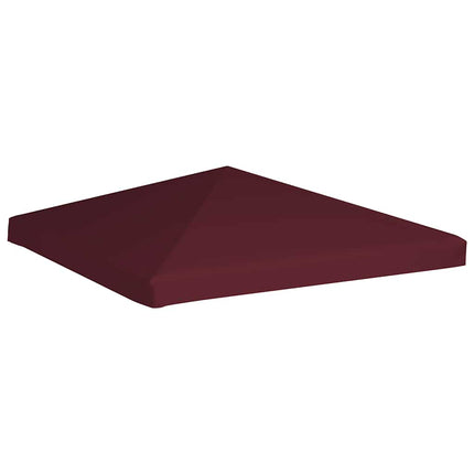 pavillontopdække 310 g/m² 3 x 3 m bordeauxfarvet