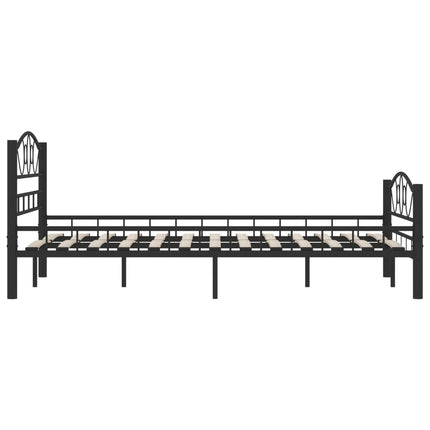 sengestel 120x200 cm stål sort