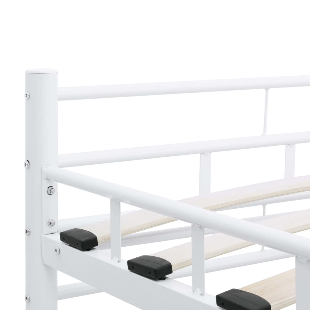 sengestel 140 x 200 cm metal hvid
