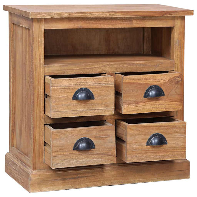 skænk 60x30x60 cm massivt teaktræ