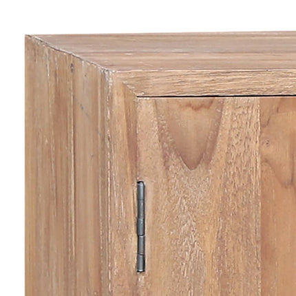skænk 110x30x75 cm massivt teaktræ