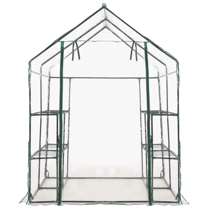 drivhus med 8 hylder 143 x 143 x 195 cm