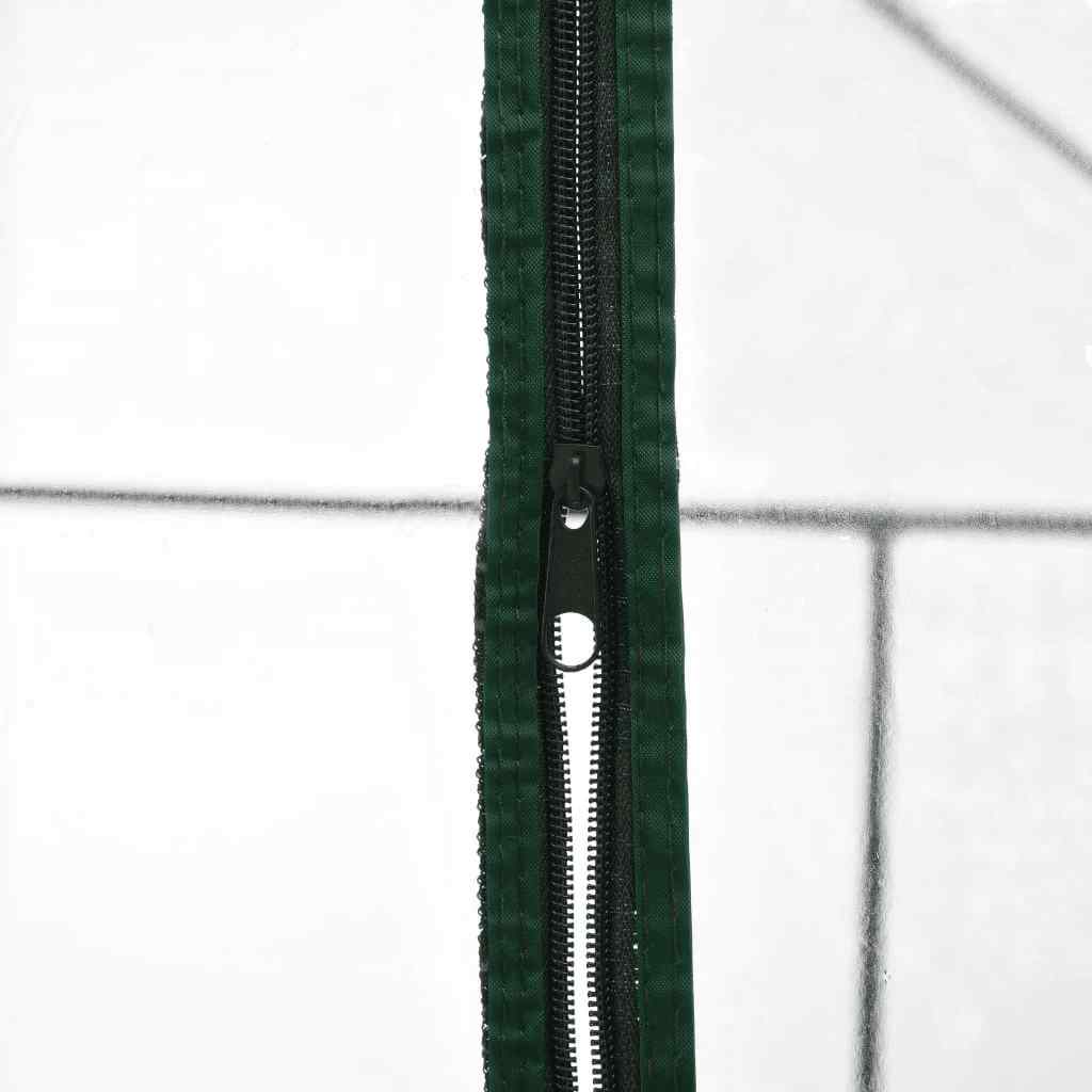 drivhus med 8 hylder 143 x 143 x 195 cm