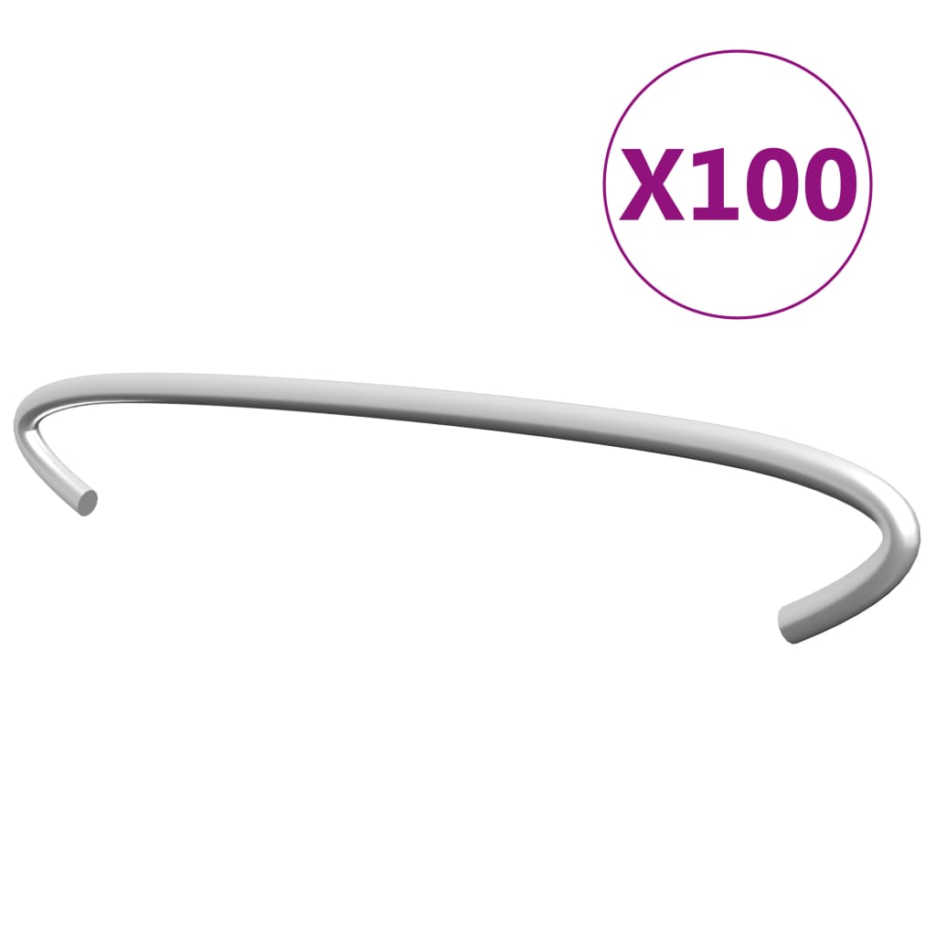 Gabionkroge 100 Stk. Galvaniseret Stål 15 Cm - Vidaxl