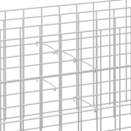gabionkroge 50 stk. galvaniseret stål 30 cm