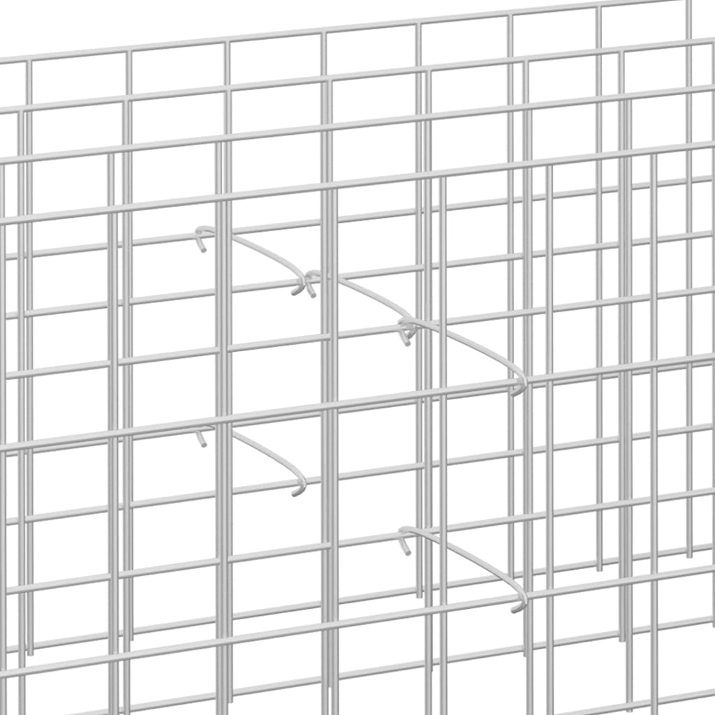 gabionkroge 50 stk. galvaniseret stål 40 cm