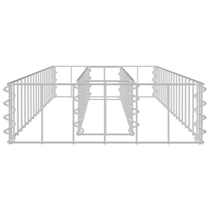 gabion-højbed 90x30x10 cm galvaniseret stål