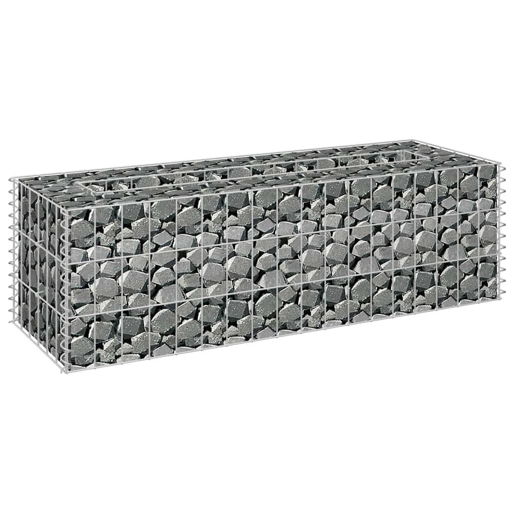 gabion-højbed 90x30x30 cm galvaniseret stål