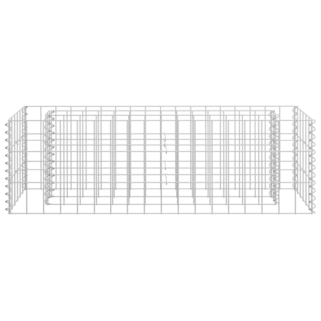 gabion-højbed 90x30x30 cm galvaniseret stål