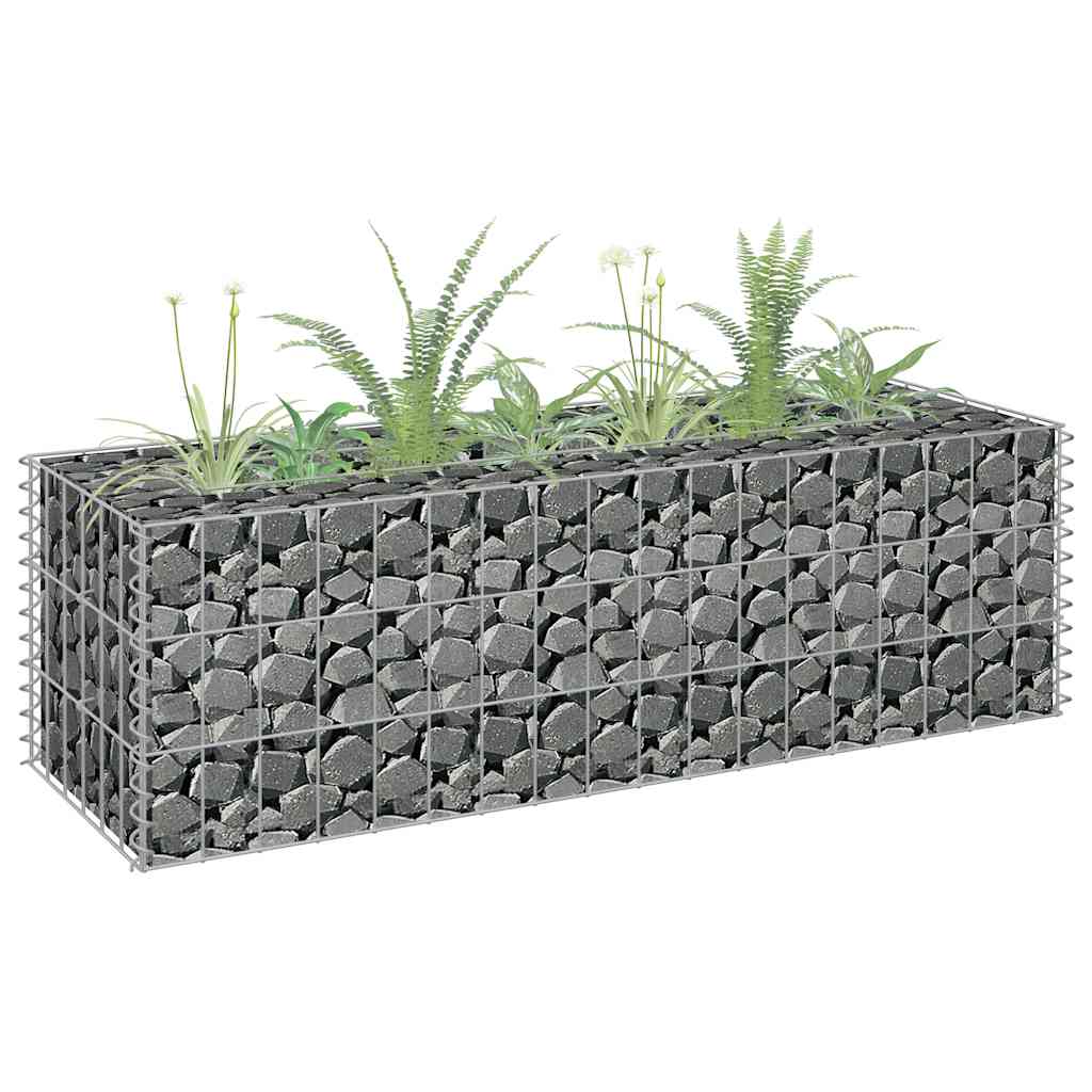 Gabion-højbed 90x30x30 Cm Galvaniseret Stål - Vidaxl