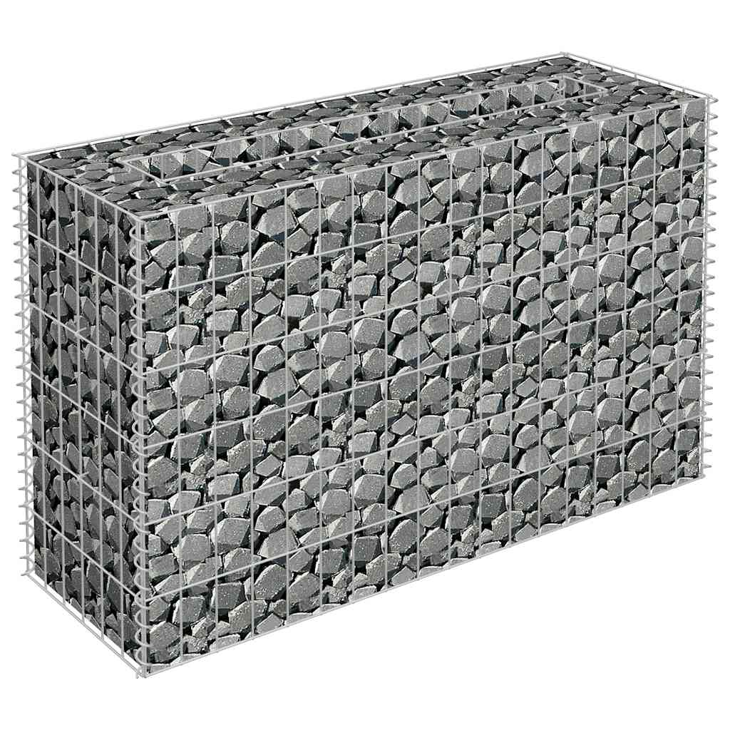 gabion-højbed 90x30x60 cm galvaniseret stål