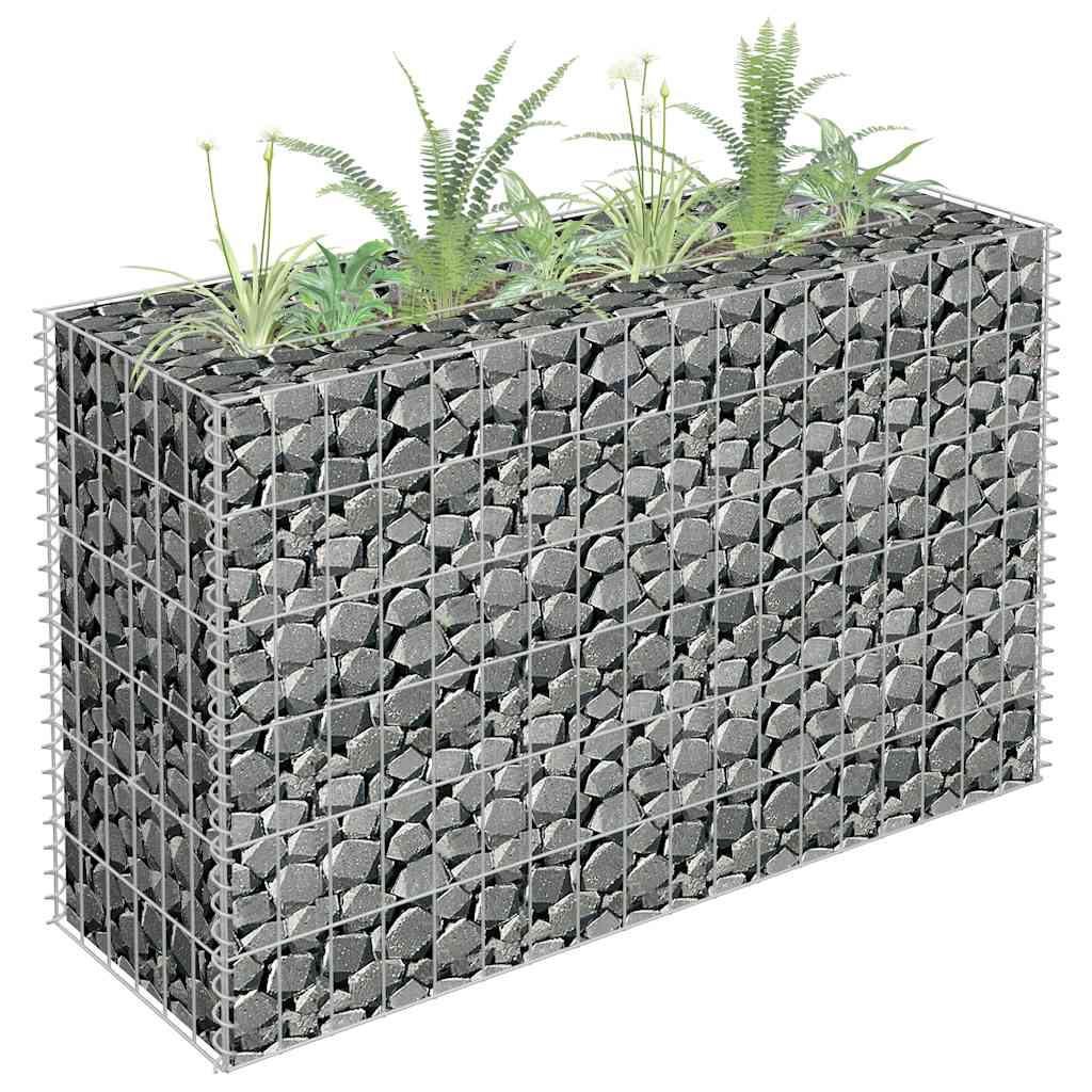 Gabion-højbed 90x30x60 Cm Galvaniseret Stål - Vidaxl