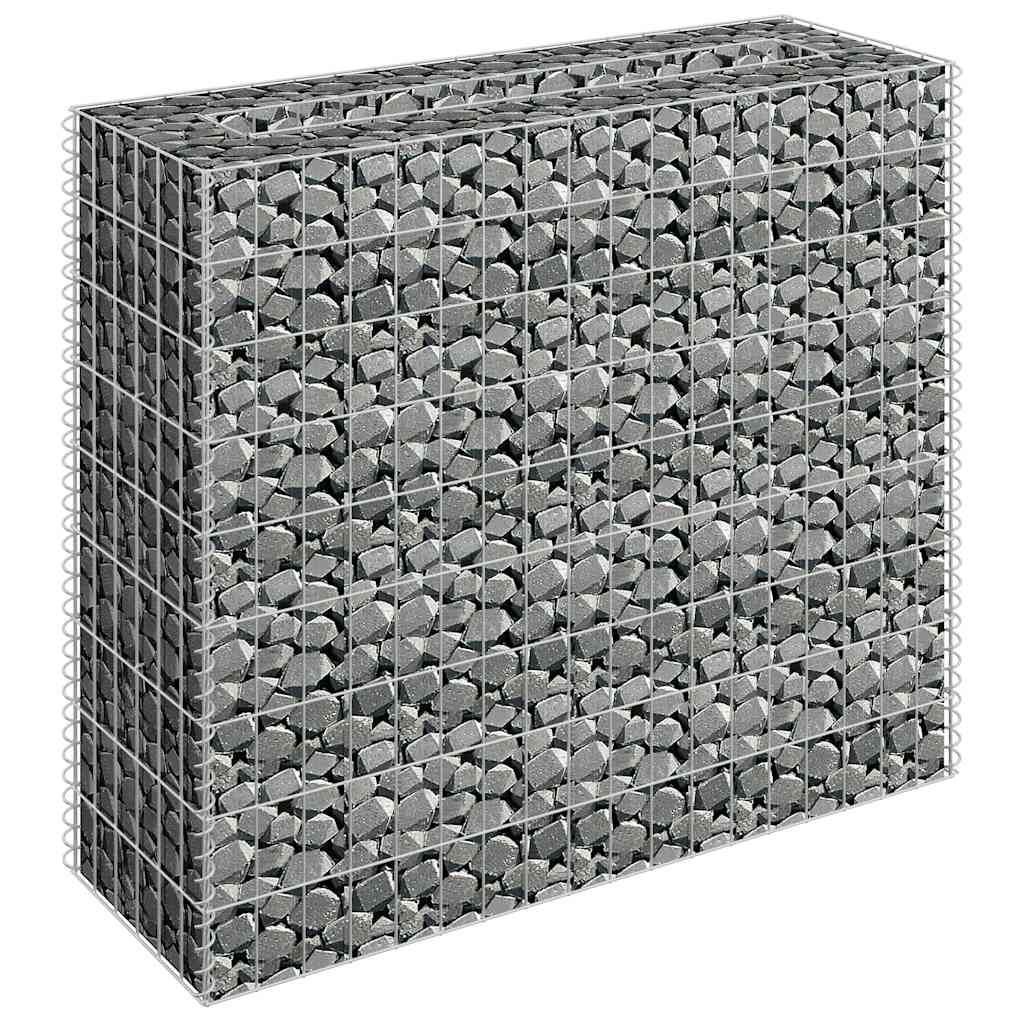 gabion-højbed 90x30x90 cm galvaniseret stål