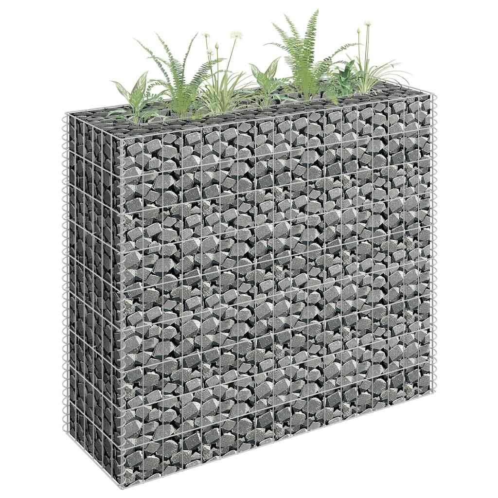 gabion-højbed 90x30x90 cm galvaniseret stål