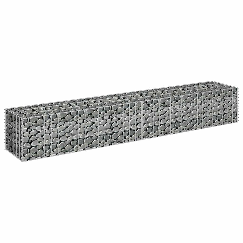 gabion-højbed 180x30x30 cm galvaniseret stål