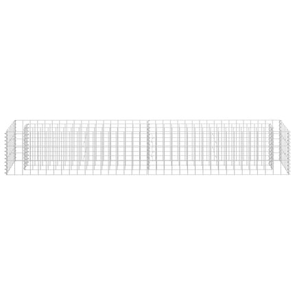 gabion-højbed 180x30x30 cm galvaniseret stål