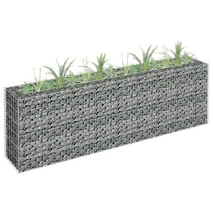 gabion-højbed 180x30x60 cm galvaniseret stål