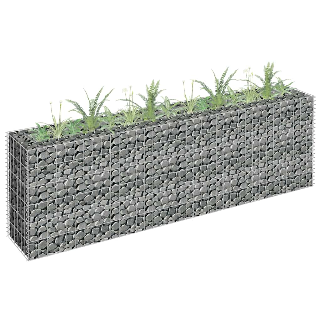 gabion-højbed 180x30x60 cm galvaniseret stål