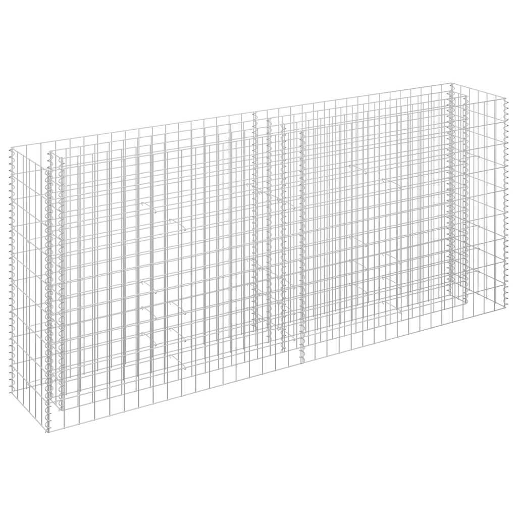 gabion-højbed 180x30x90 cm galvaniseret stål
