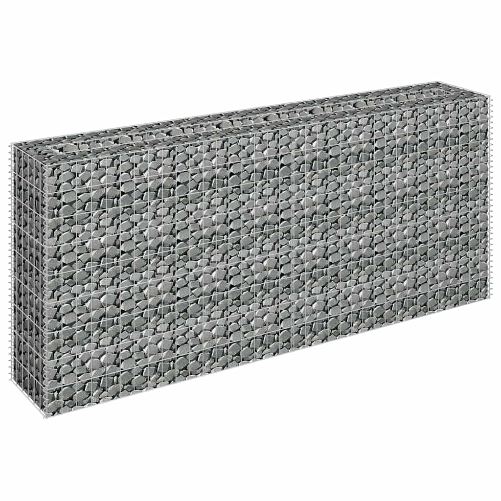 gabion-højbed 180x30x90 cm galvaniseret stål