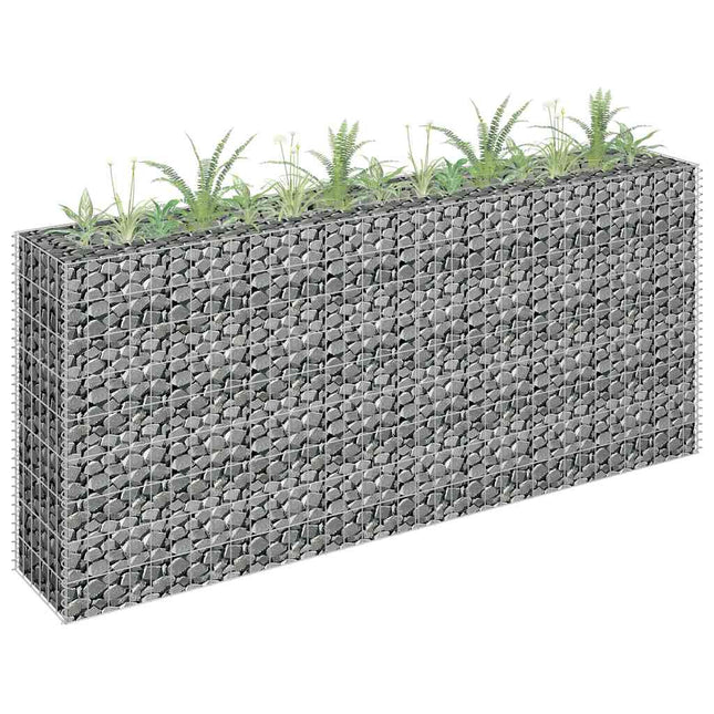 gabion-højbed 180x30x90 cm galvaniseret stål