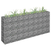 gabion-højbed 180x30x90 cm galvaniseret stål