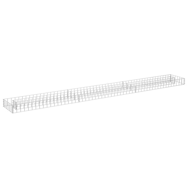gabion-højbed 270x30x10 cm galvaniseret stål