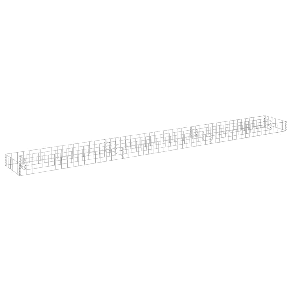 gabion-højbed 270x30x10 cm galvaniseret stål