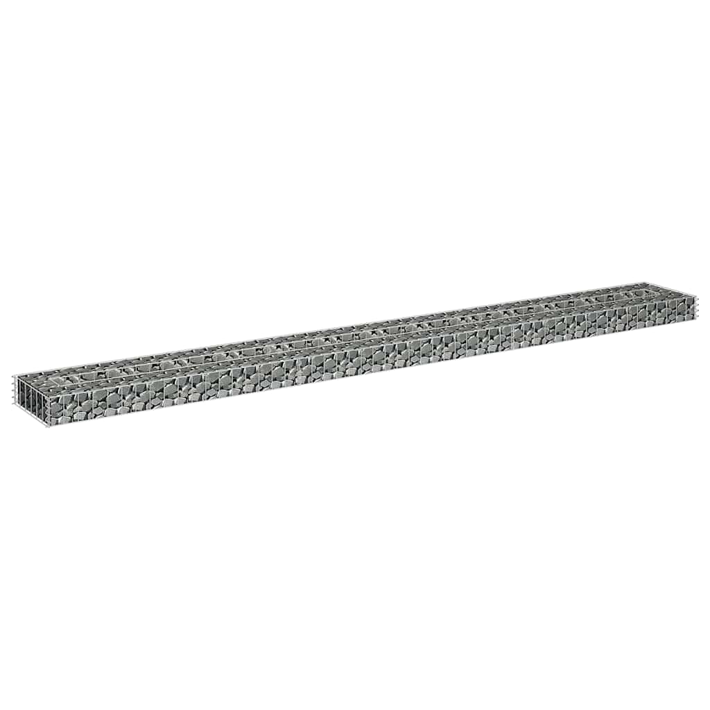 gabion-højbed 270x30x10 cm galvaniseret stål