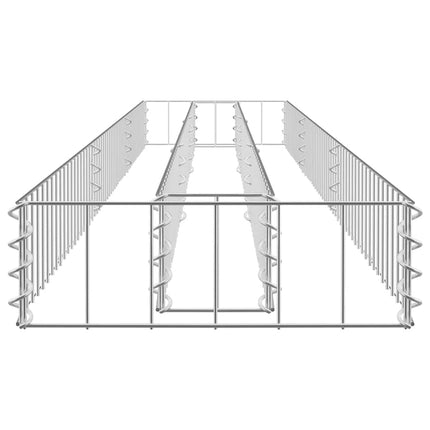 gabion-højbed 270x30x10 cm galvaniseret stål