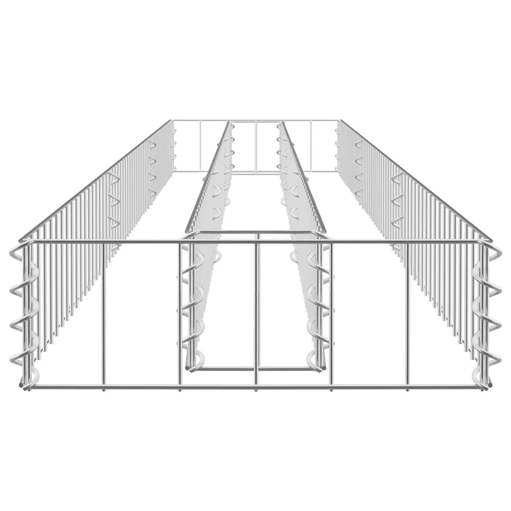gabion-højbed 270x30x10 cm galvaniseret stål
