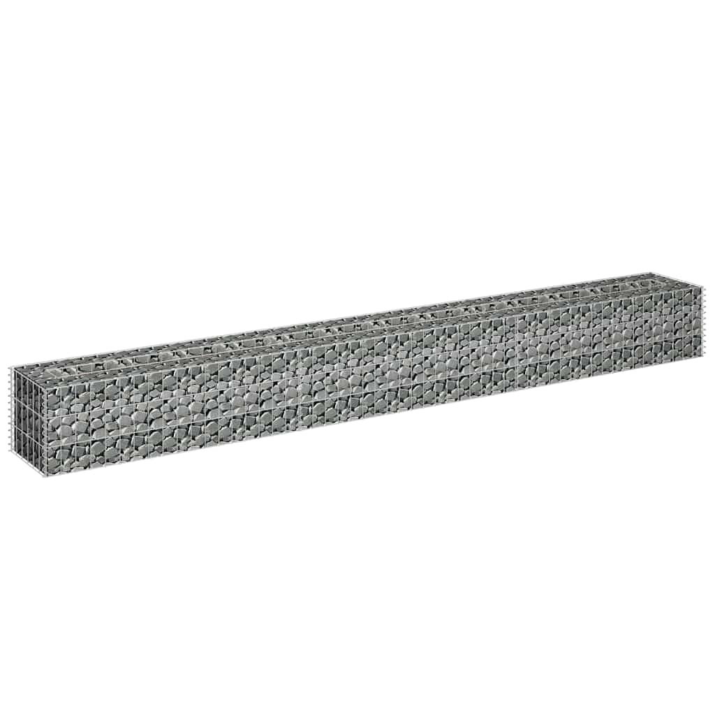 gabion-højbed 270x30x30 cm galvaniseret stål
