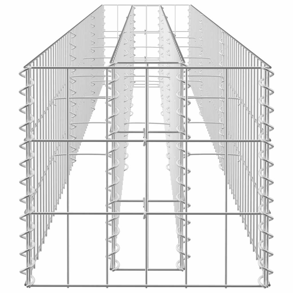 gabion-højbed 270x30x30 cm galvaniseret stål