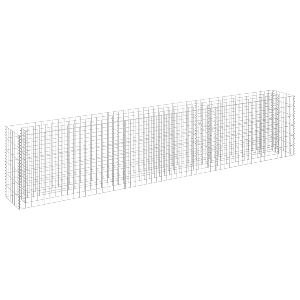 gabion-højbed 270x30x60 cm galvaniseret stål