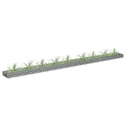 gabion-højbed 360x30x10 cm galvaniseret stål