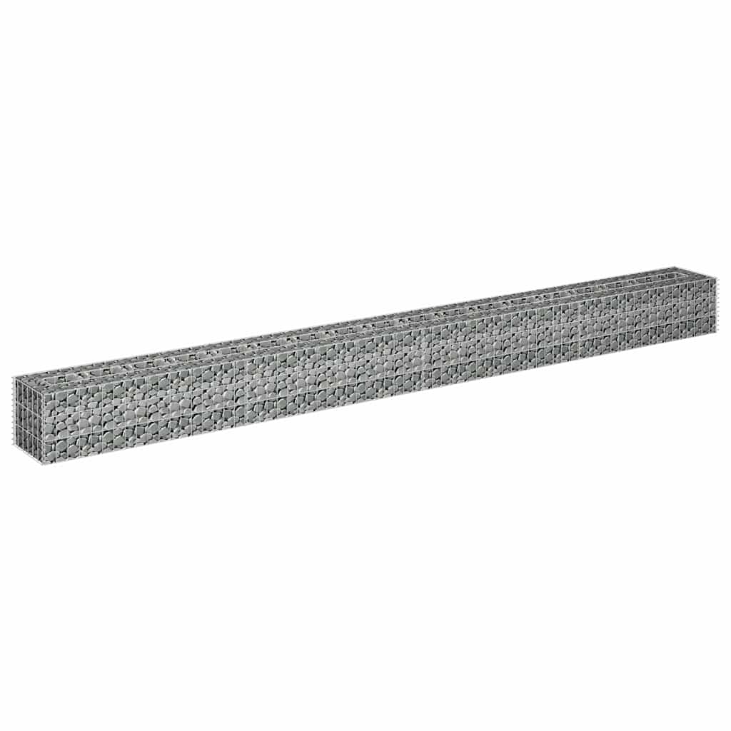 gabion-højbed 360x30x30 cm galvaniseret stål