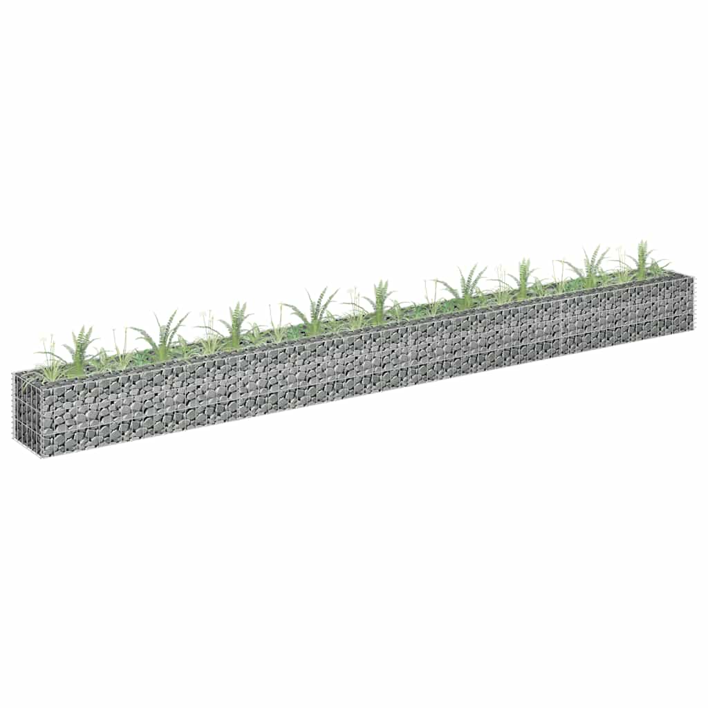 gabion-højbed 360x30x30 cm galvaniseret stål