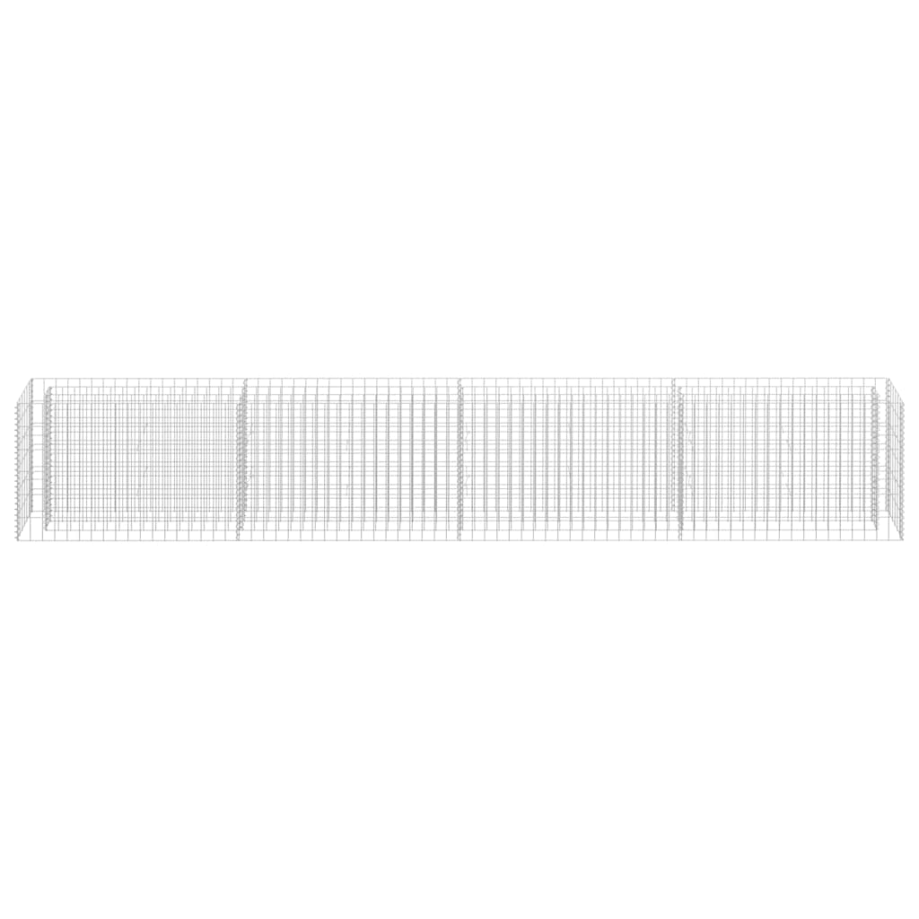 gabion-højbed 360x30x60 cm galvaniseret stål