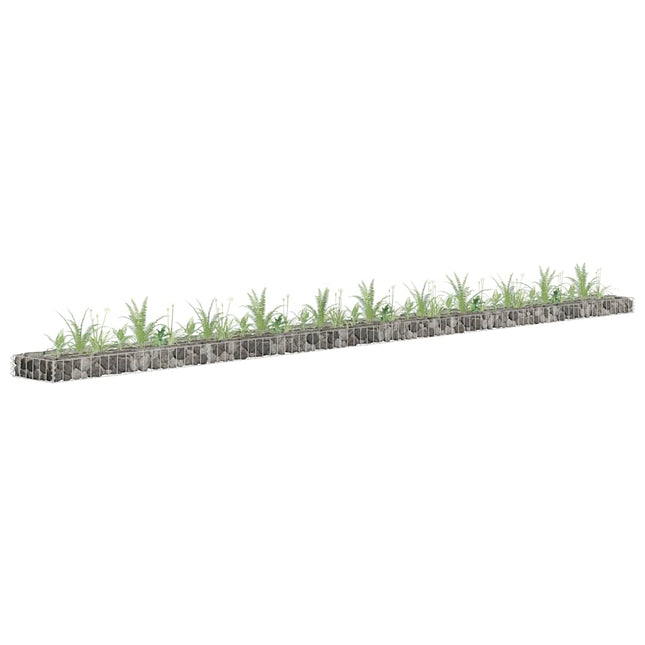 gabion-højbed 450x30x10 cm galvaniseret stål